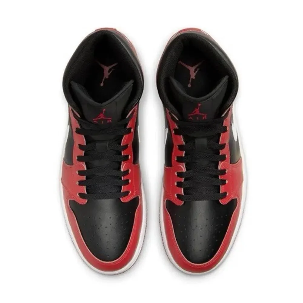 NEW Nike Air Jordan 1 Mid Shoes Black Gym Red White DQ8426-061 Men's Size Multi